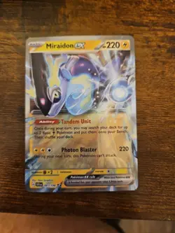 Pokemon TCG Miraidon ex 81/198 Scarlet Violet Holo NM-LP - Image 1