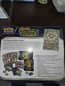 Pokemon TCG Surging Sparks Pokemon Center ETB Elite Trainer Box Sealed - Image 3
