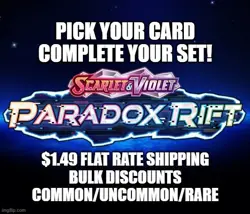 Flat Ship! Paradox Rift Complete Your Set C/UC/R Pokemon NM/M - Image 1