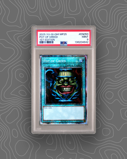 2025 YU-GI-OH! MP25-EN050 POT OF GREED 1-ED STARLIGHT RARE PSA 9 - Image 1
