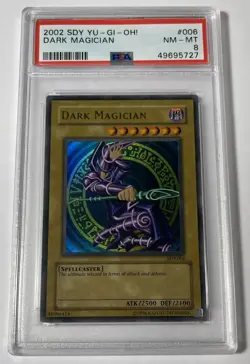 Yugioh 2002 - Dark Magician - SDY-006 Ultra Rare Holo - PSA 8 - Image 1