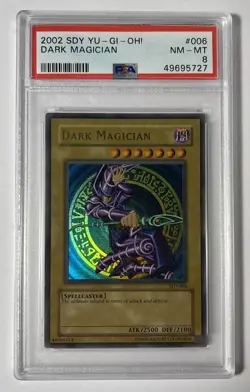 Yugioh 2002 - Dark Magician - SDY-006 Ultra Rare Holo - PSA 8 - Image 3