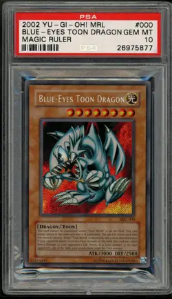 Blue Eyes Toon Dragon MRL-000 Secret Rare Unlimited OG Yugioh PSA 10 *877 - Image 1