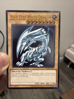 YUGIOH Blue-Eyes White Dragon OP28-EN001 Ultimate Rare LP - Image 1