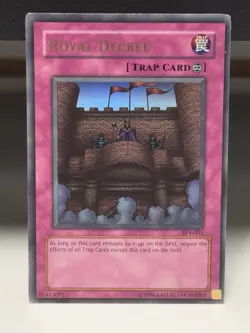 Royal Decree TP4-001 Tournament Pack 4 Unlimited Ultra Rare #3 Damaged - Image 1