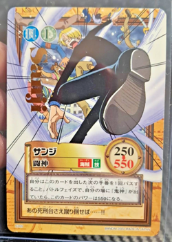 BANDAI One Piece Hyper Battle C300 SANJI GOLD STAMPED SCARCE EARLY CARD - Image 1