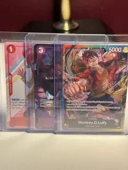 Monkey.D.Luffy, Roronoa Zoro, Uta - One Piece TCG - English Promos NM - Image 1