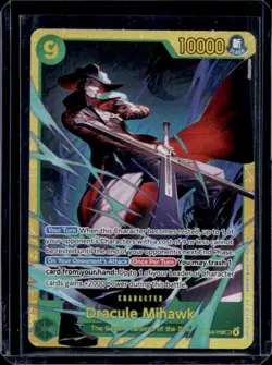 2026 One Piece Azure Sea's Seven Dracule Mihawk Secret Rare #OP14-119 - Image 1