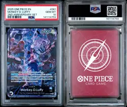 PSA 10 2025 ONE PIECE ENGLISH VERSION 2ND ANNIVERSARY MONKEY D. LUFFY 061 - Image 3