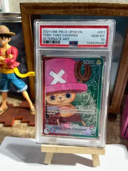 2024 One Piece Two Legends Tony Chopper #001 Alt Art Leader PSA 10 OP08 NO RES ! - Image 1