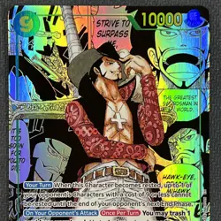 Dracule Mihawk OP14-119 Manga The Azure Sea's Seven One Piece Bandai TCG CCG - Image 4