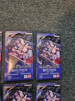 Lot Of 9 NEW One Piece TCG: The Azure Sea's Seven Sleeved Booster - Image 4