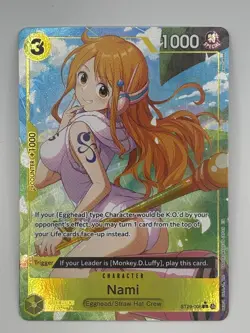 One Piece Nami ST29-008 Alt Art Parallel -Egghead Starter Deck Foil NM ENGLISH - Image 1