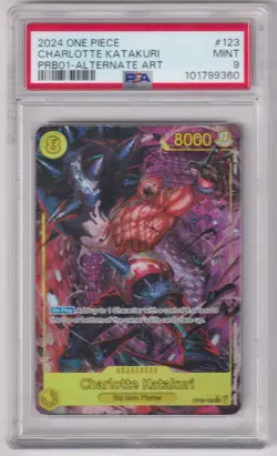 Charlotte Katakuri 2024 One Piece PRB01 DAlternate Art #123 PSA 9 - Image 1