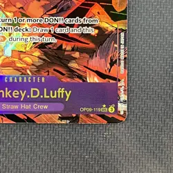 Monkey.D.Luffy OP09-119 Alternate Art Emperors in the New World One Piece TCG - Image 5