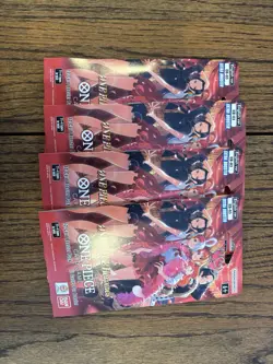 One Piece TCG EB-03 Sleeved Booster Pack Lot of 4 Sealed English - Image 2