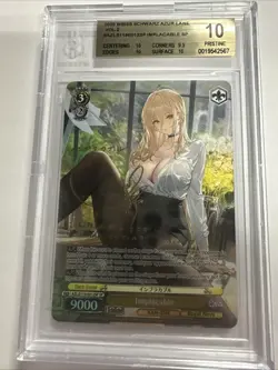 2025 Weiss Schwarz Azur Lane Vol.2 BGS 10 SP Implacable Signed AZL/S119-012SP - Image 1