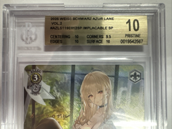 2025 Weiss Schwarz Azur Lane Vol.2 BGS 10 SP Implacable Signed AZL/S119-012SP - Image 2