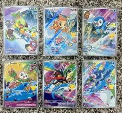 Pokemon First Partner Series 1 Cards numbered 040 - 045 w/ Stickers NM - Image 1