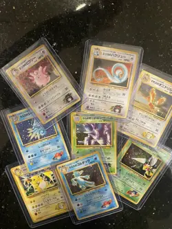 Pokemon Gym Leaders Themed Vintage Japanese Lot 8 Cards LP-NM - Image 1