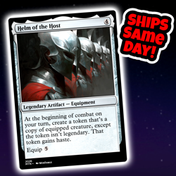 Helm Of The Host - Custom Art Magic: The Gathering Playtest Card - Commander - Image 1
