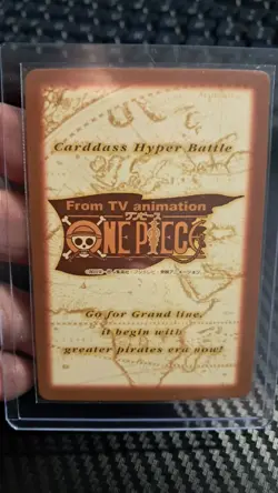 BANDAI One Piece Hyper Battle C349 LUFFY FLAG HOLO FOIL SCARCE EARLY CARD - Image 2