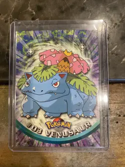 Pokemon Topps Tv Animation Card #3 Venusaur Blue Label Non Holo - Image 1