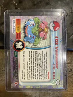 Pokemon Topps Tv Animation Card #3 Venusaur Blue Label Non Holo - Image 2