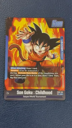 Son Goku : Childhood FB06-025 Leader Alternate Art Dragon Ball Card Rivals Clash - Image 2