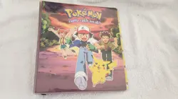 Vintage Pokemon Card 3 Ring Binder 1999 Nintendo Ash Brock Misty Pikachu - Image 1