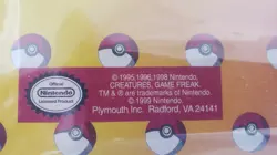 Vintage Pokemon Card 3 Ring Binder 1999 Nintendo Ash Brock Misty Pikachu - Image 3