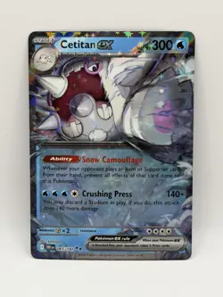 Cetitan EX Double Rare Card 65/182 Destined Rivals Pokemon TCG - Image 1