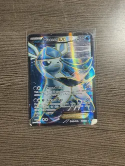 Pokemon TCG Glaceon EX Full Art Card 116/124 2016 XY Fates Collide Damaged - Image 1