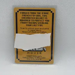 1x McDonald’s Minecraft | 1x Fry Helmet Physical Card ONLY | CODE IS EXPIRED - Image 2