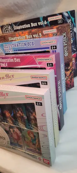 One Piece Card Game Illustration Box Vol. 1-6 Factory Sealed - Image 1