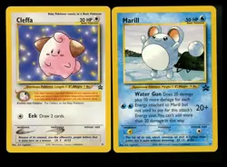 Marill 29 Cleffa 31 Black Star Promo 2000 Vintage Pokemon Card Lot WOTC - Image 1