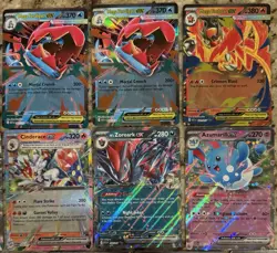 Ascended Heroes Pokemon Full Art, Mega EX, Lot Of 16 Cards - Mega Feraligatr EX - Image 3