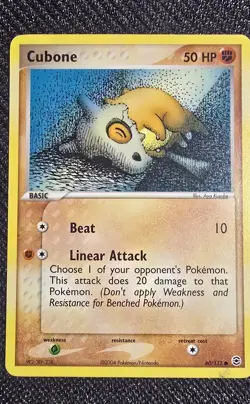 Pokemon TCG Cubone 60/112 FireRed & LeafGreen Non-Holo Card - Image 1