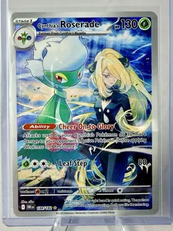 Pokemon TCG Cynthia's Roserade IR Destined Rivals Card 184/182 NM Condition - Image 1