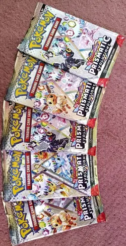 Prismatic Evolutions Booster Pack SEALED Pokemon TCG Cards, SHIPS FAST! Lot Of 5 - Image 1