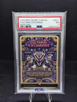 2025 Magic The Gathering Cultural Exchange KEXP Secret Lair Drop Foil PSA 7 - Image 1
