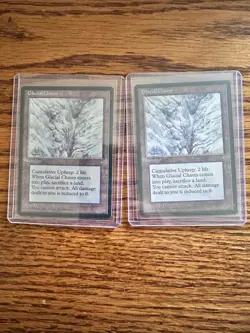 Magic the Gathering - 2x Glacial Chasm Ice Age NM Never played - Image 1