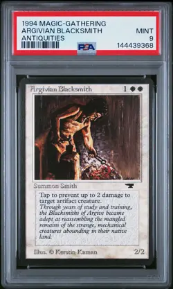 1994 MTG ANTIQUITIES ARGIVIAN BLACKSMITH PSA 9 - Image 1