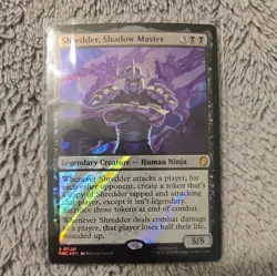 Shredder, Shadow Master *Surge Foil* Commander: TMNT MTG - Image 1