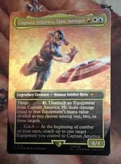 1x FOIL Captain America First Avenger MTG SLD Secret Lair NM Marvel - Image 1