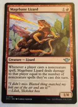 Magebane Lizard Outlaws of Thunder Junction Uncommon Regular NM+ - Image 1