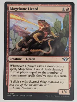 (Normal) Magebane Lizard (0134) Outlaws of Thunder Junction NM - Image 1