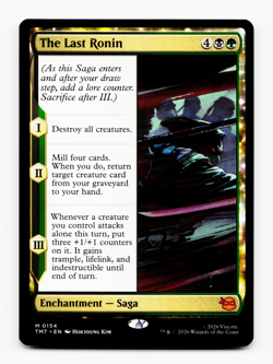 The Last Ronin [Teenage Mutant Ninja Turtles] MTG TMT M 0154 - NM 💀🌳 - Image 3