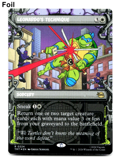 Leonardo's Technique (Showcase) - [Teenage Mutant Ninja Turtles] MTG Magic NM ⚪ - Image 1