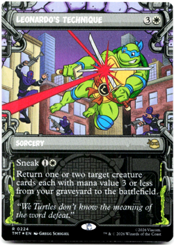 Leonardo's Technique (Showcase) - [Teenage Mutant Ninja Turtles] MTG Magic NM ⚪ - Image 2